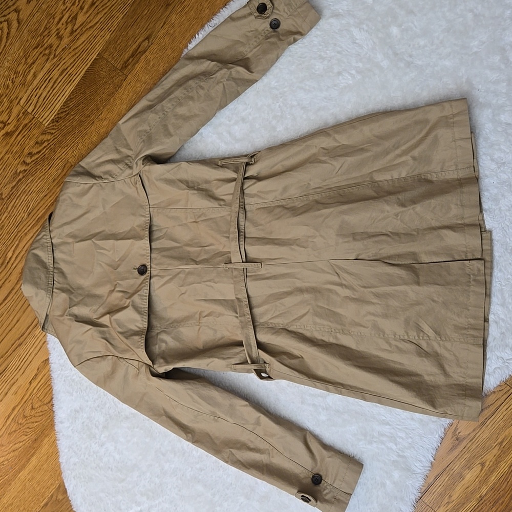 Banana Replubic Factory Tan Trench Coat, Womens Small - Picture 11 of 11
